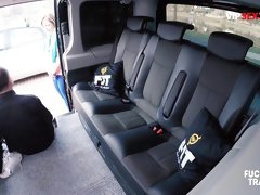 George Uhl - Naughty Chick Barbarra Sucks & Rides Big Dick Driver On Backseat
