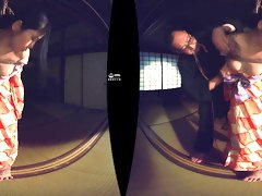 Bondage VR: Binding Her Thighs and Legs; Traditional Japanese Rope Bondage Shibari 3D VR