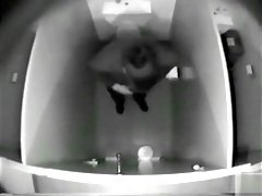 College girl examines her pussy in toilet hidden camera footage
