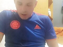 Nice piss in me shiny vintage Adidas footie shorts