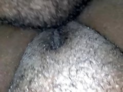 Fucking her fat phat wet pussy cumming on her pussy