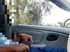Public Dick Flash and Jerking Huge dick on a Car