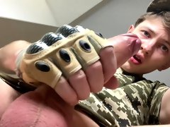 Straight Military Jock Jerking His Big Dick (23 Cm) After Training In The Camp / Monster Cock / Hot