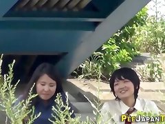 Japanese teens wetting their pants
